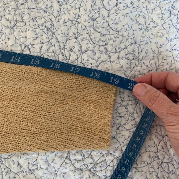 Curio Fall Applique Leaves and Flowers Cropped Mockneck Sweater Sz M - Picture 7 of 7